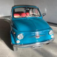 FIAT 500 F (1970) - BLU TURCHESE - CON TARGHE E LI