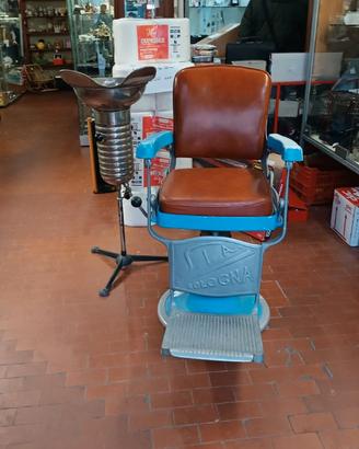 poltrona barbiere + lavatesta