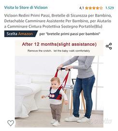 Redini Per Bambini Vicloon - Imbracatura Sicura Per Imparare A Camminare, Regolabile E Comfortevole - Foto 5