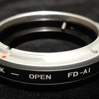 adattatore per obiettivi Canon FD a corpo Nikon