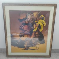 Quadro con cornice su stampa