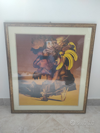 Quadro con cornice su stampa