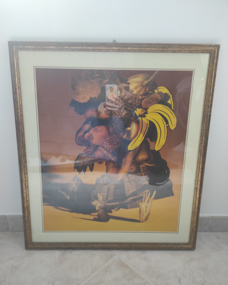Quadro con cornice su stampa