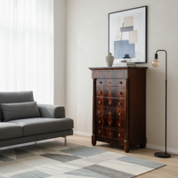 Settimanale in Mogano e piuma di mogano