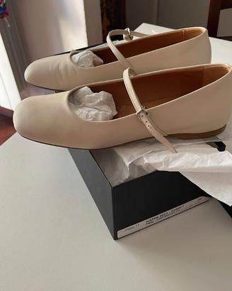 ballerine donna in nappa color sabbia