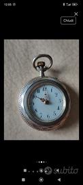 orologio da taschino vintage argento 