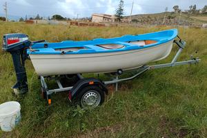  Barca in vetroresina carrello e motore