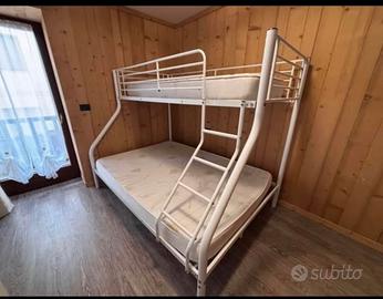 Struttura letto castello matrimoniale + singolo
