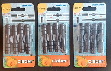 12 pezzi Claber Accessori Rainjet Goccia  Raccordi