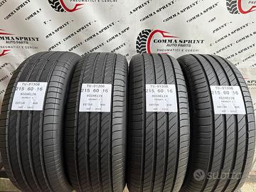4 PNEUMATICI 215/60 R16 MICHELIN ESTIVE SEMINUOVE