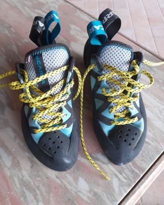 Scarpette da arrampicata.