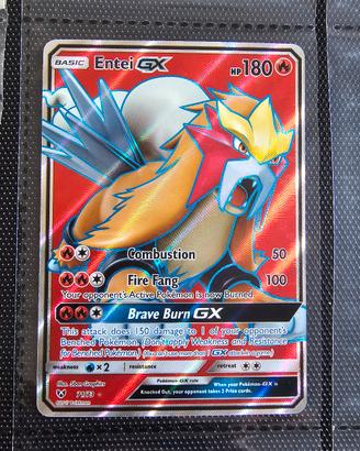 Entei GX 71/73 carta Pokèmon Full Art 