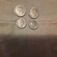 4 monete italiane 
