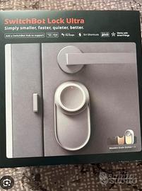 SwitchBot WiFi Smart Lock Ultra ARGENTO Nuovo