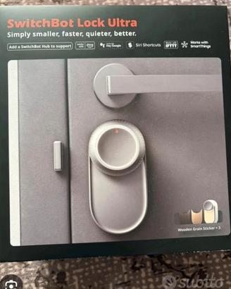 SwitchBot WiFi Smart Lock Ultra ARGENTO Nuovo