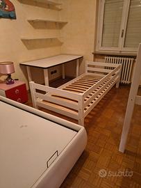Letto singolo a soppalco 90x200