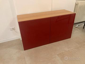 scaffale con ante Ikea besta