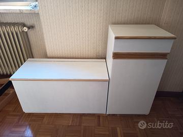 Mobiletto con cassapanca