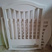 Lettino Erbesi bianco + materasso