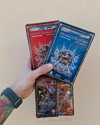 battle spirits - 2 deck + 2 bustine serie 1 e 2