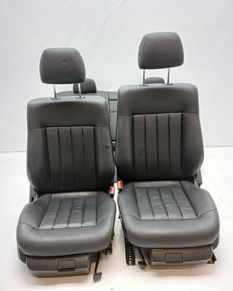 Set sedili in pelle nero mercedes e class w212 201