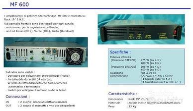 Amplificatore finale stereo