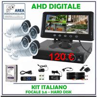 Kit videosorveglianza 4-8-16 ch completo FULL-HD F