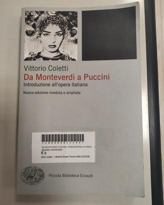 Da Monteverdi a Puccini. Vittorio Coletti. 