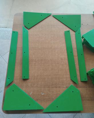 3 kit angoli fermavetro bigliardino roberto sport