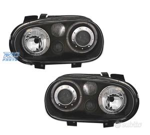 FARI VOLKSWAGEN VW GOLF 4 ANGEL EYES R32 FONDO NER