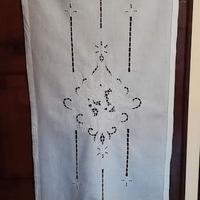 Tenda a vetro singola ricamo intaglio 185x60