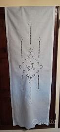 Tenda a vetro singola ricamo intaglio 185x60