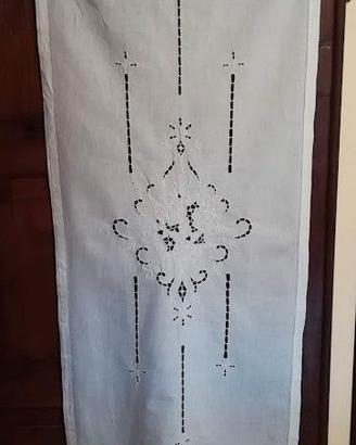Tenda a vetro singola ricamo intaglio 185x60