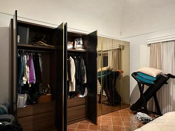 Armadio pianca 8 ante vetro fumè