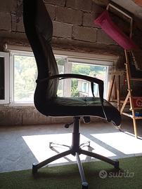 SEDIA DA SCRIVANIA IN PELLE