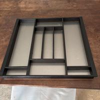 Portaposate in legno e acciaio