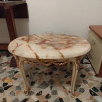 tavolino da salotto con alabastro 