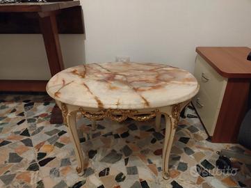 tavolino da salotto con alabastro 