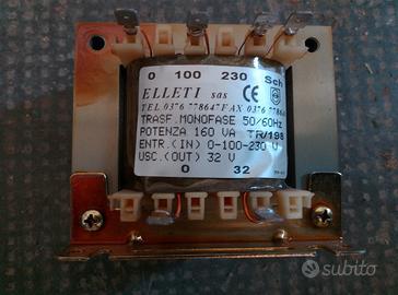 Trasformatore monofase in 100/230v out 32v 160va
