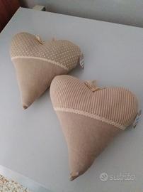 Cuori in stoffa , salviette, altro