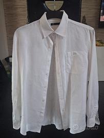camicia bianca in lino