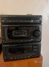 Impianto stereo Pioneer vintage CD e cassette