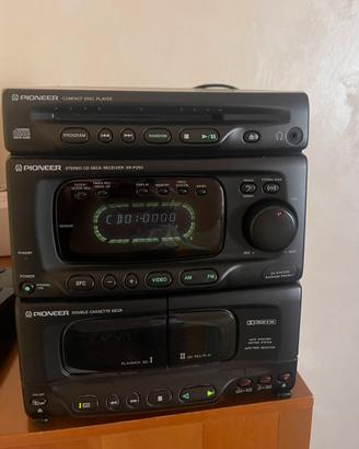 Impianto stereo Pioneer vintage CD e cassette