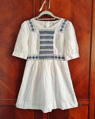 SEE BY CHLOE mini abito ricamato puro lino M