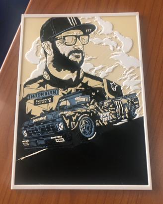 Quadro plastico ken block