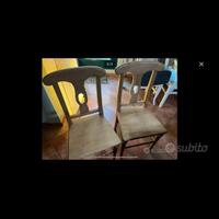 Coppia sedie in legno massello