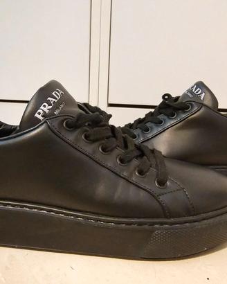 Prada Sneakers Platform Vitello soft Nero LE89