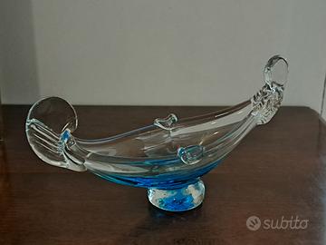 Posacenere vintage in vetro di Murano