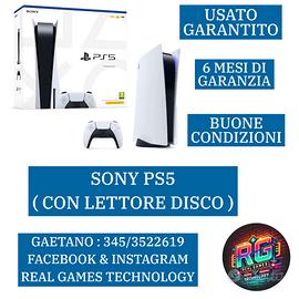 SONY PS5 CON LETTORE DISCO USATO GARANTITO