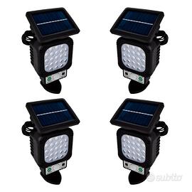 Faretto Solare LED Esterno con Sensore di Moviment